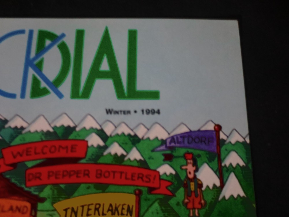 DR PEPPER CLOCK DIAL WINTER 1994 MAGAZINE