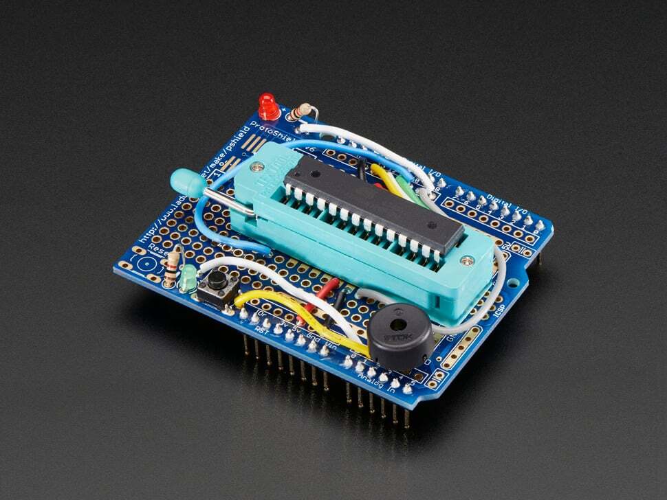 [ Adafruit ] Standalone AVR ISP Programmer Shield Kit - includes blank chip!