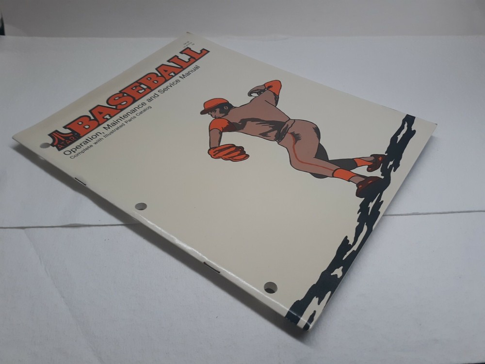 Baseball Video Arcade Game Operation, Maintenance, & Service Manual, Atari