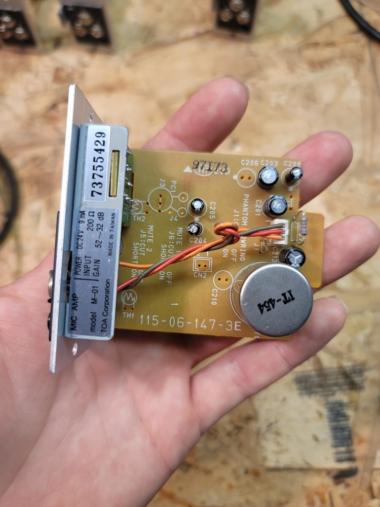 TOA M-01 Mic Amp Input Module Plugin 900 Series