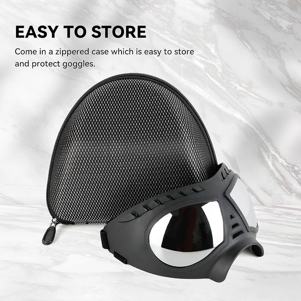 Dog Goggles Large Breed UV Windproof Snowproof Eye Protection Adjustable Strap
