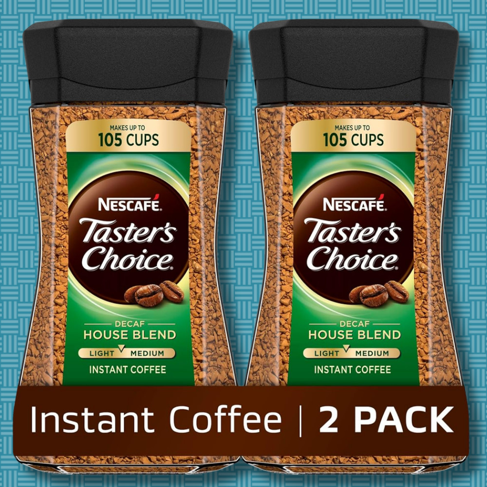 Nescafé Decaf, Light Medium Roast Instant Coffee Jar 7 Oz 2 Pack