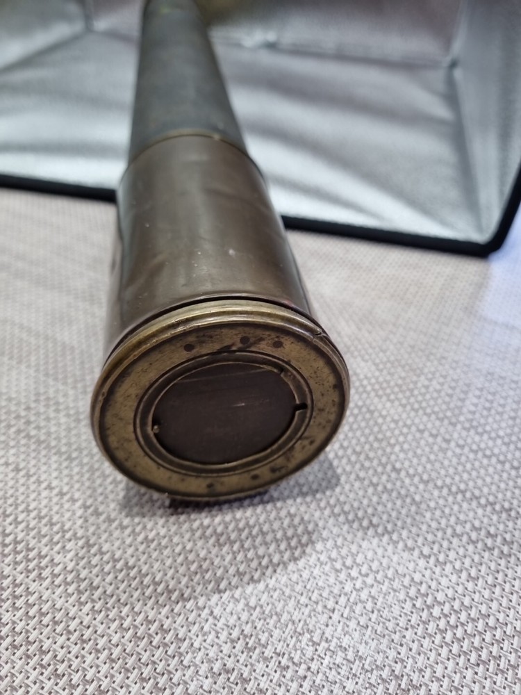 Victorian Bronzed Single Draw Telescope With Age Related Condition