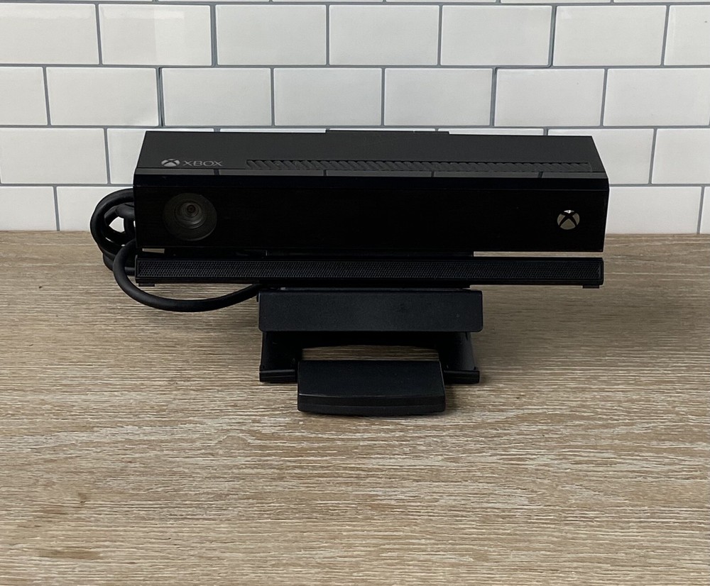 Microsoft Xbox One Black Kinect Sensor - Model 1520 + Clip TV Stand Bundle