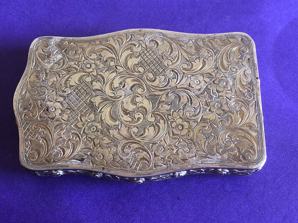 Antique Austrian Sterling Silver And Enamel Compact, Circa 1900