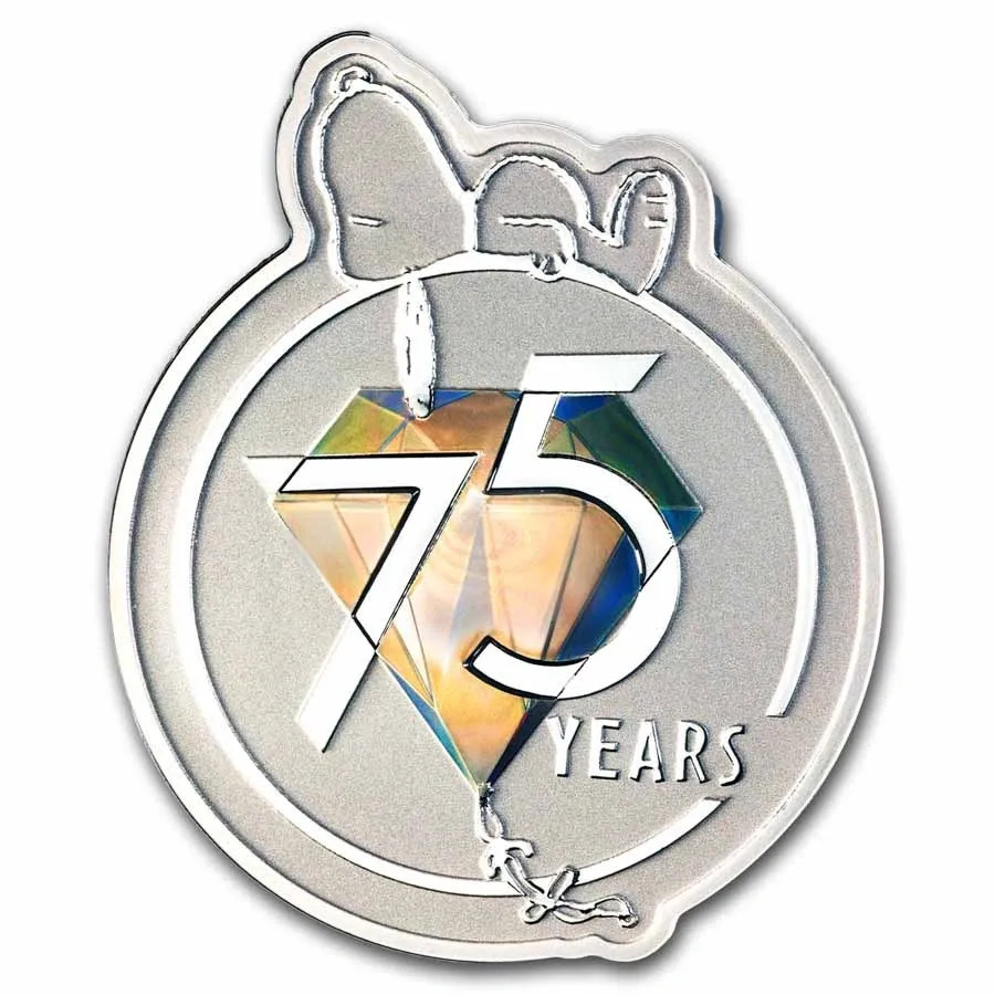 2025 75th anniversary peanuts 1oz silver coin