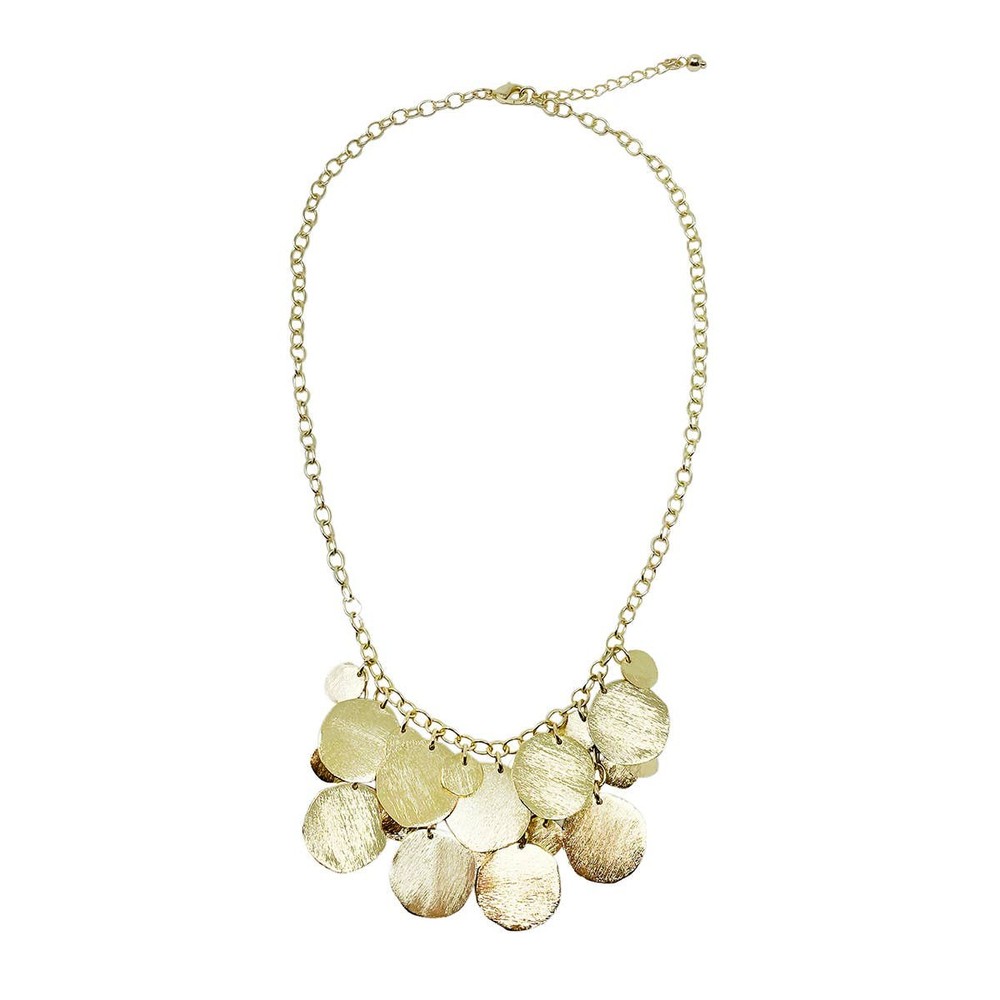 Cascading Disc Necklace - Gold