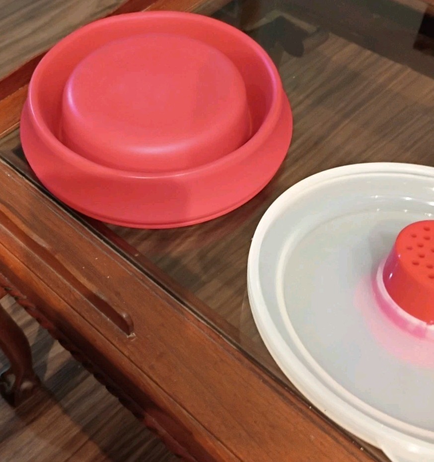 Pampered Microwave Popcorn Maker Red Silicone