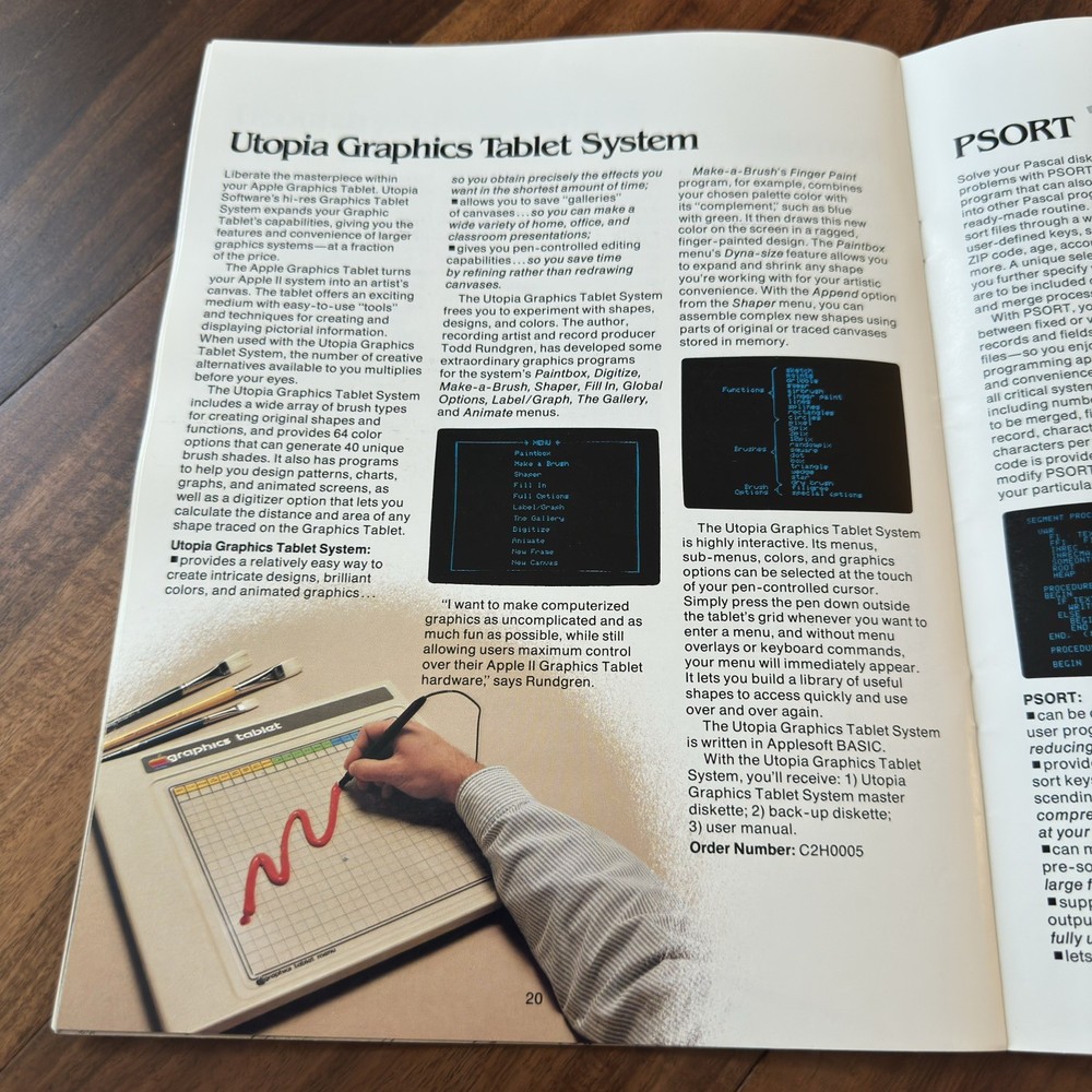 Apple Spring 1981 Catalog Computer Software Technology Magazine Vintage Print