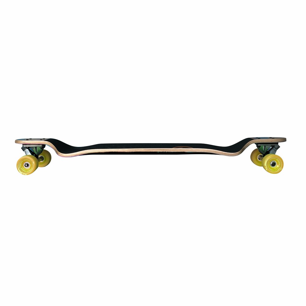 Yocaher Drop Down Longboard Complete - Checker Green