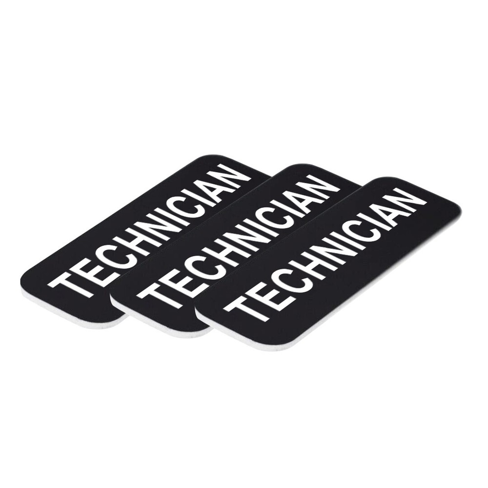 Technician 1 x 3" Name Tag, (3 Pack)