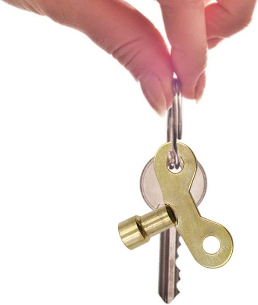 4Pcs Yellow Radiator Plumbing Bleed Bleeding Key Solid Brass