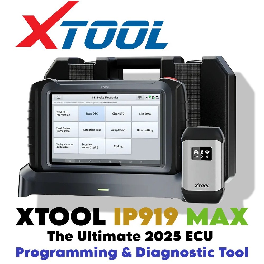 XTOOL IP919 MAX 2025 Diagnostic Tool J2534 Programming ECU Coding Bidirectional