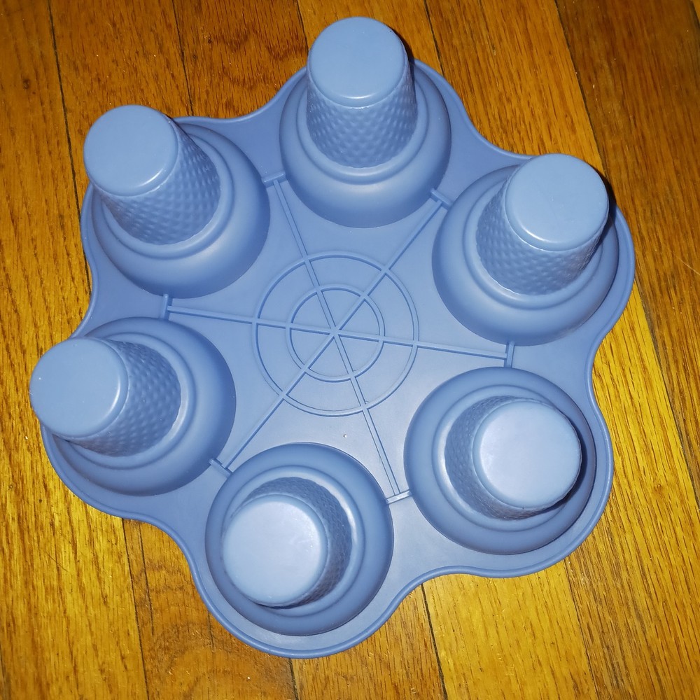 SILICONE ICE CREAM CONE MOLD 6 CONES SOAP MAKING