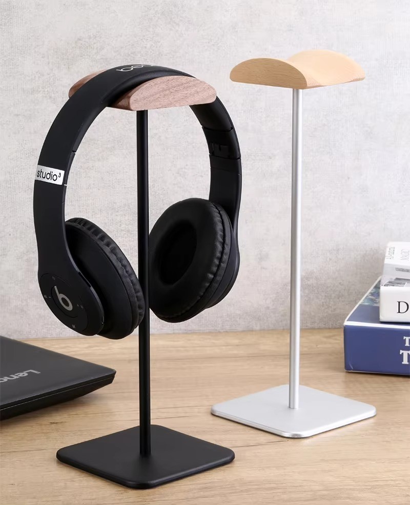 Aluminum Walnut Headset Stand