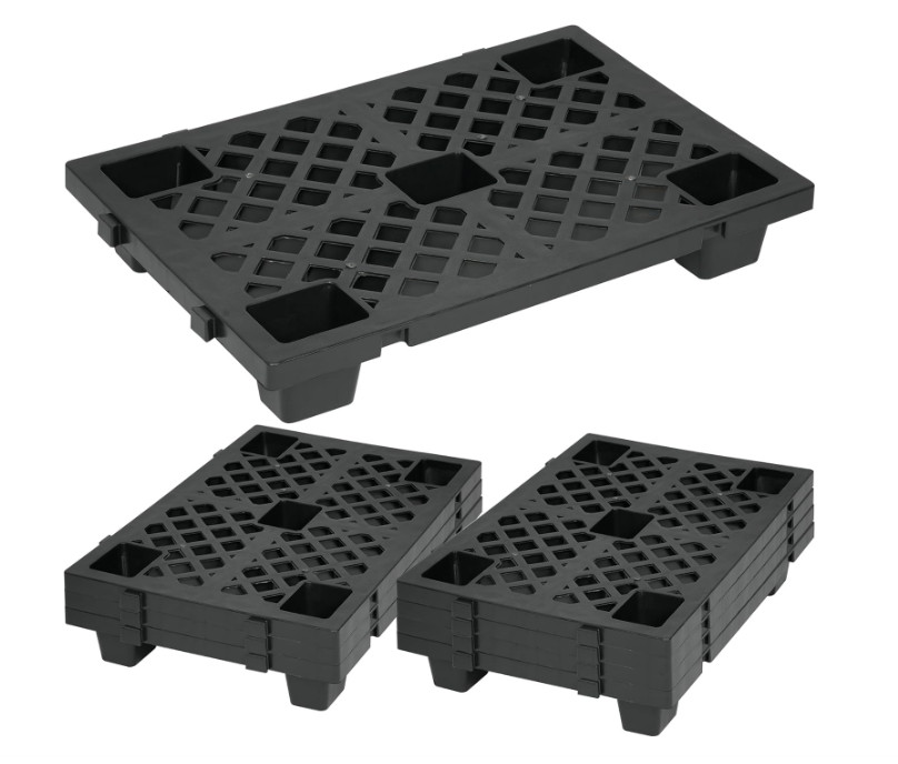 8Pcs Plastic Pallet Modular Stackable Ventilation Pallet 2200lbs Capacity