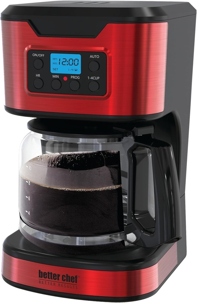 Programmable 12-Cup Coffee Maker | 1-4 Cup Setting | Auto-Pause to Serve | 2h...