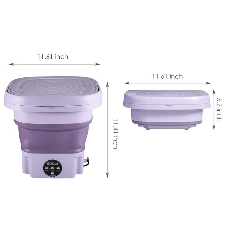 Mini Folding Washing Machine 8L/16L Portable Top-Loading Foldable Touch