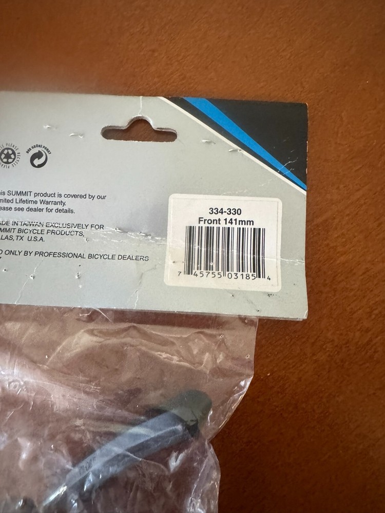 Summit Front Quick Release Skewer - For 100mm Axles - Chrome