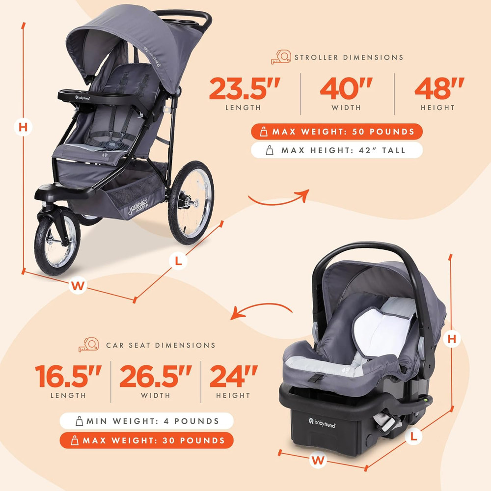 Journey Jogger Travel System, Stellar Grey
