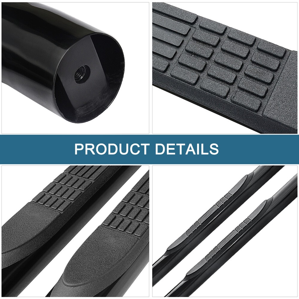 3" Running Boards for 1999-2018 Chevy Silverado Regular Cab Nerf Bars Side Step