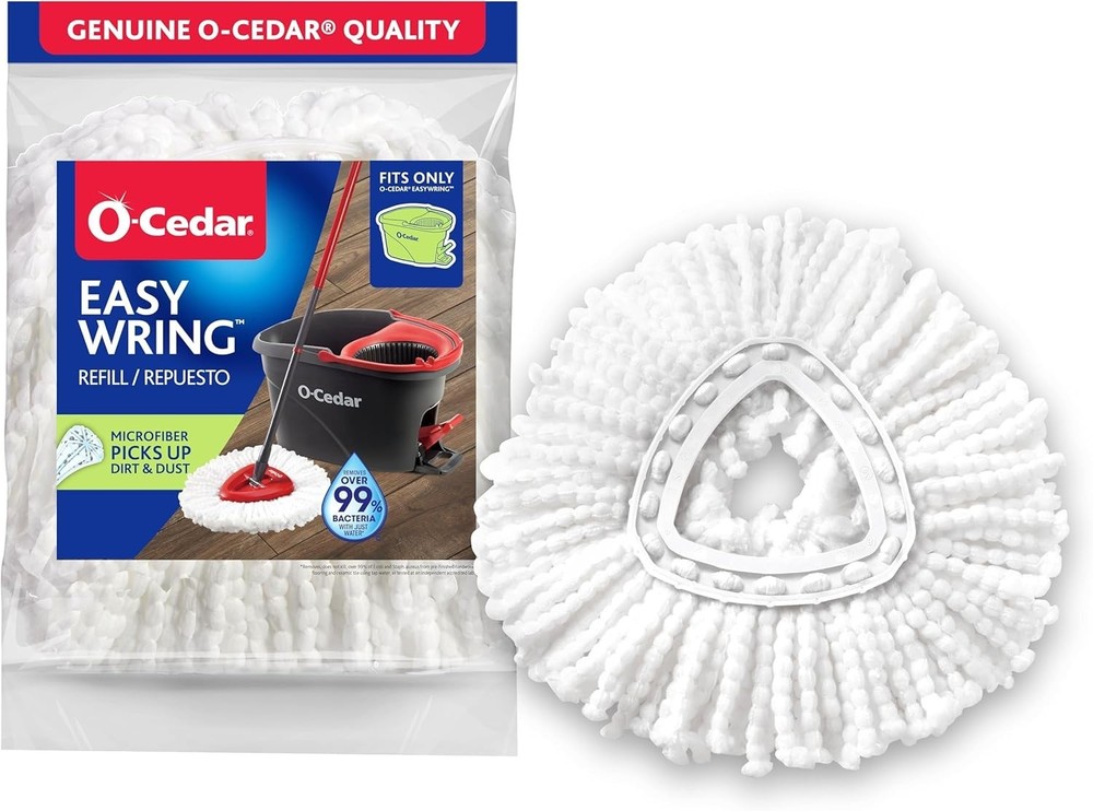 EasyWring Spin Mop Microfiber Refill, White Packaging May Vary