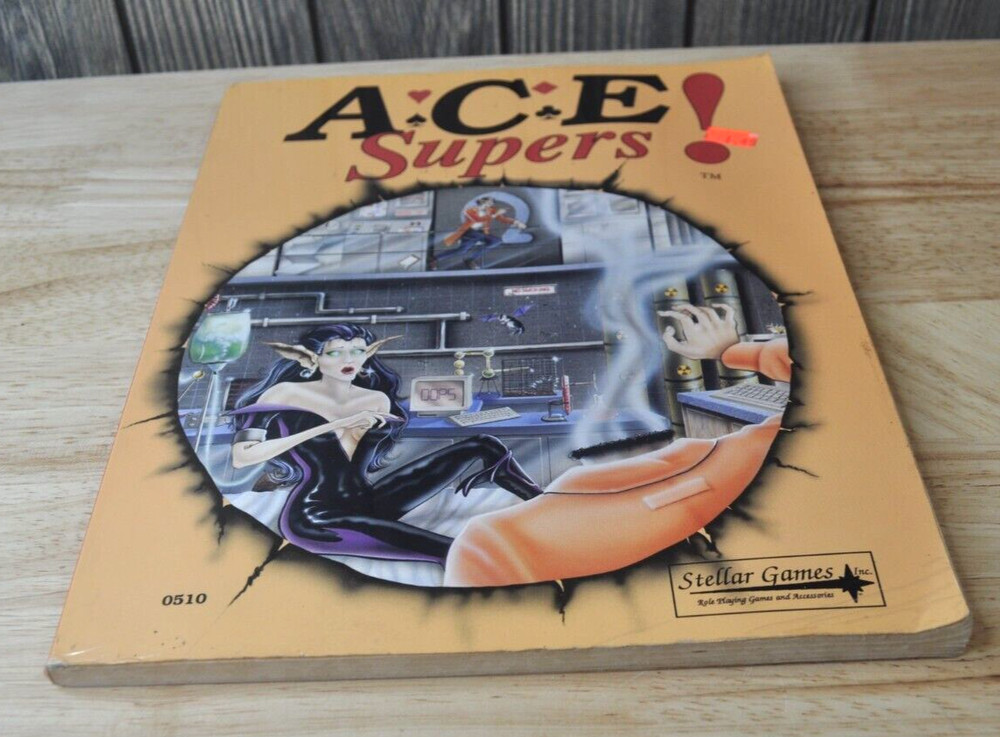 ACE Super-Agents Powers-Stellar Games Paperback Book *Pre-Owned*
