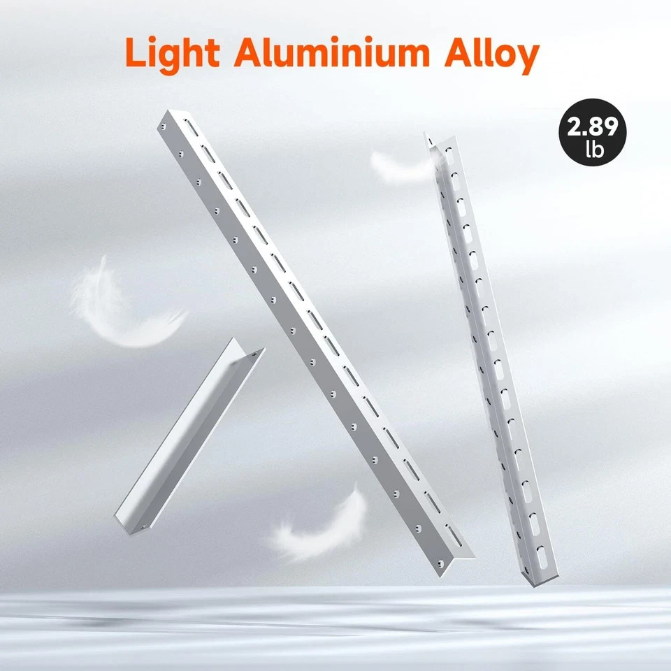 Renogy Solar Panel RV Tilt Mount Brackets Rooftop Flat Surface Adjustable Frame