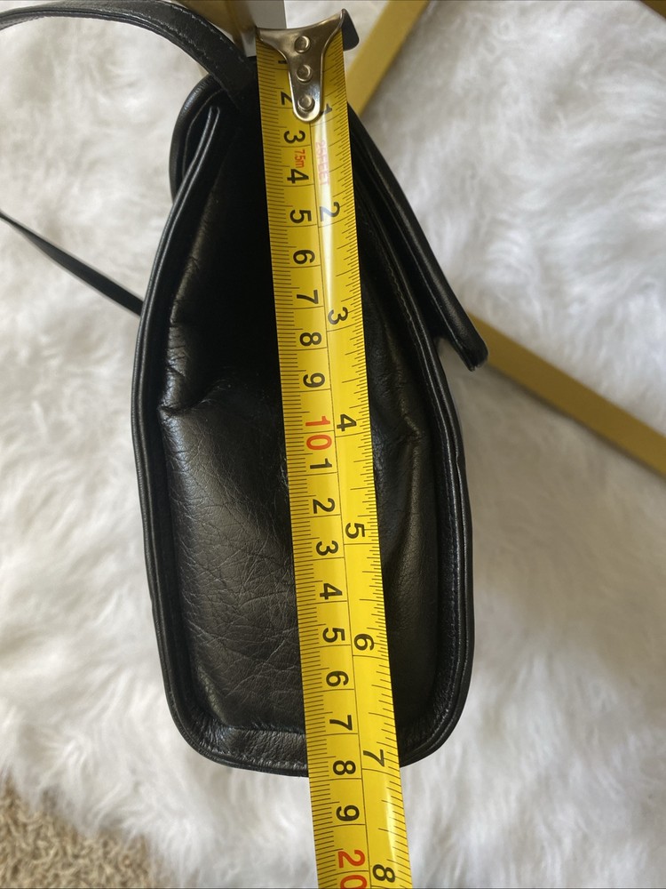 Barbara Miller Genuine Leather Handbag Black