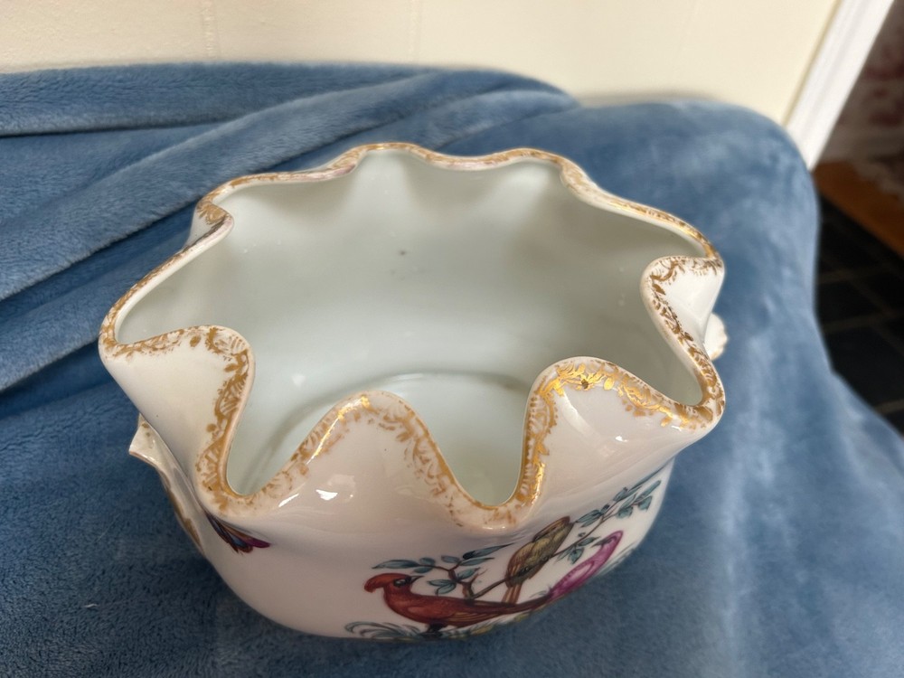 Helena Wolfsohn Dresden Augustus Rex Cache Pot Planter AS IS missing a handle