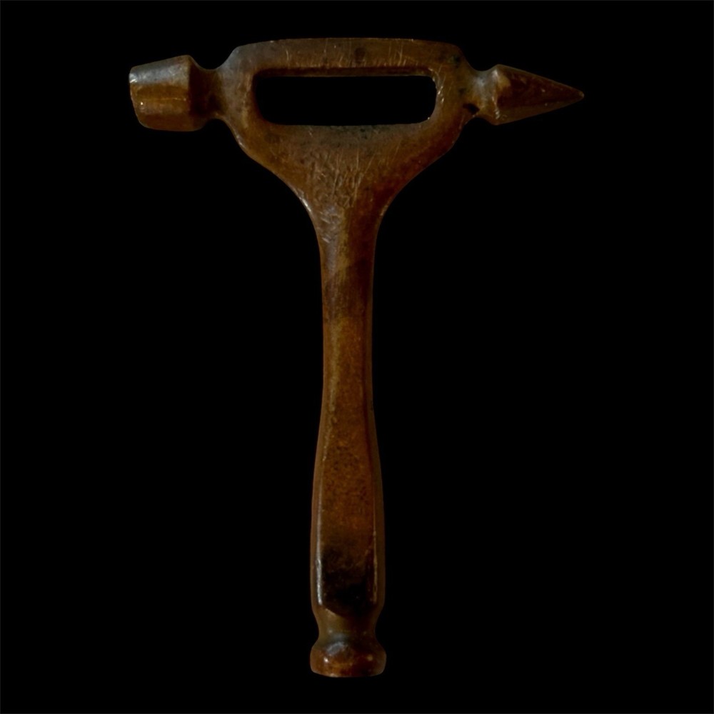 Vintage Bar Tool 1950’s Solid Brass Ice Breaker Hammer Bottle Opener & Muddler