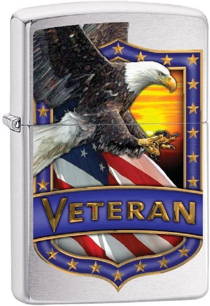 Zippo Lighter-Us Veteran Design Windproof Lighter (Eagle #Z5311)