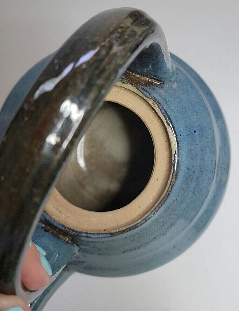 CERAMIC BLUE TEA POT