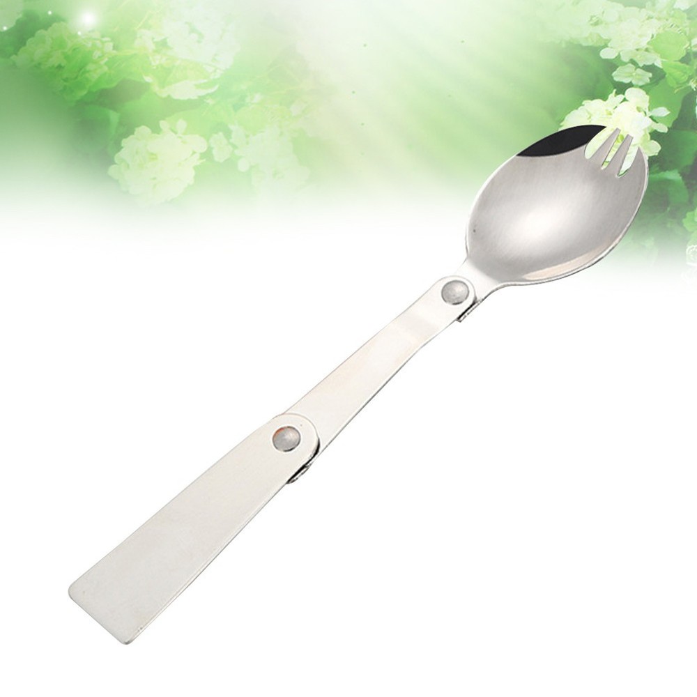 Multifunctional Outdoor Tableware Foldable Utensils Convenient Spoon