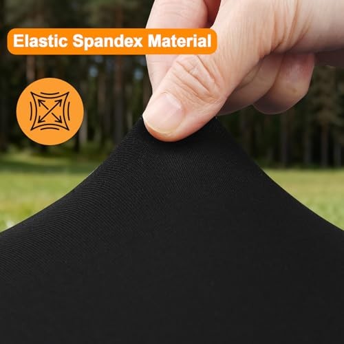 2 Pack Rectangle Fitted 4ft Table Cover – Rectangular 24" x 48" (2Pack) Black