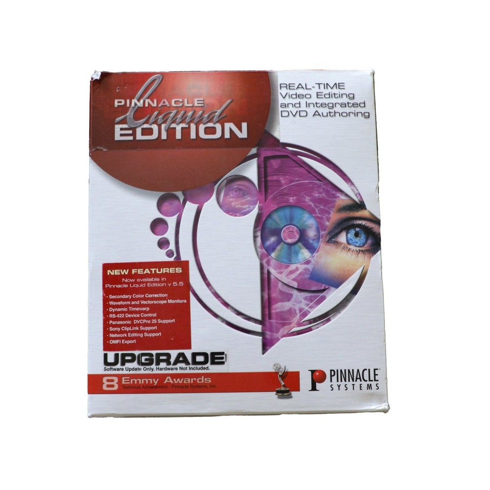 PINNACLE LIQUID EDITION Video Editing Software v5.5 + User & Reference Manuals
