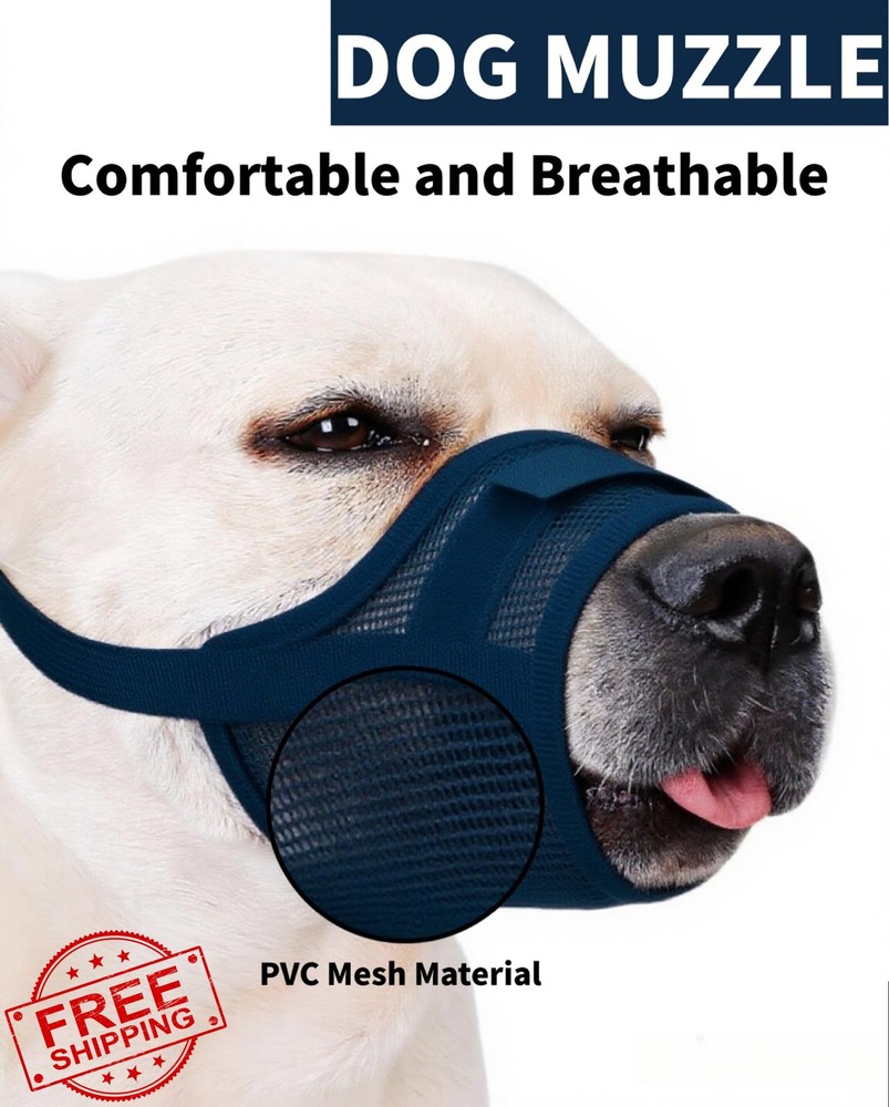 Hamibus 2pk Mesh Dog Muzzle XL Dark Blue