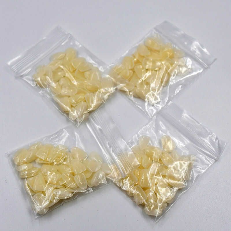 10 Pack Dental High Quality Temporary Crown Patch Veneers Porcelain Patch Upper