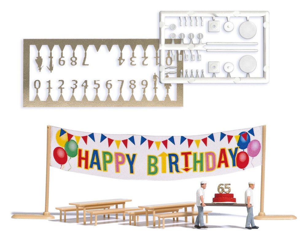 HO Scale Accessories - 6565 - Action set: Happy Birthday!