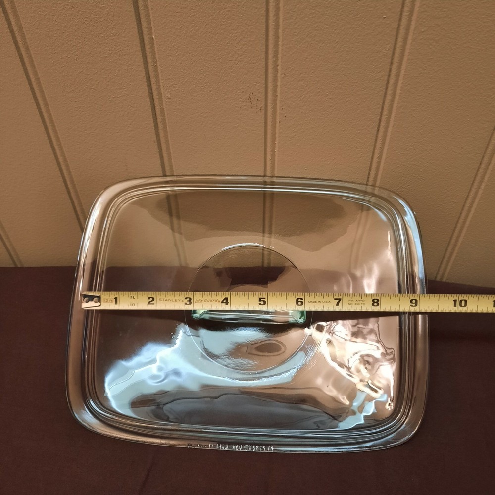 Pyrex C624 Corning Ware Vision Rectangular Clear Replacement Lid Only