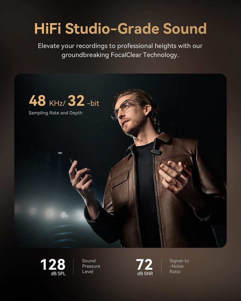 Hollyland Lark MAX 2 Wireless Microphone iPhone/Camera/Android (Ultimate Combo)