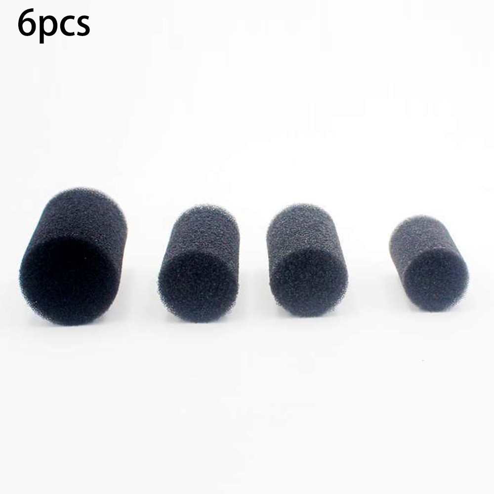 6x Overflow Filter Box Intake Round Pre-Filter Foam Sponge Fish Aquarium Replace