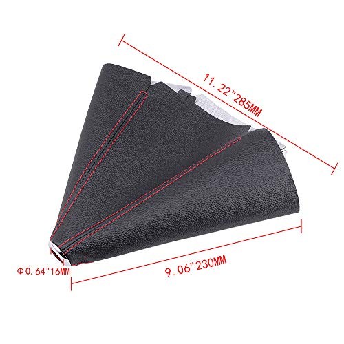 PU Leather Shift Boot Waterproof Shift Knob Dust Cove Universal for Black