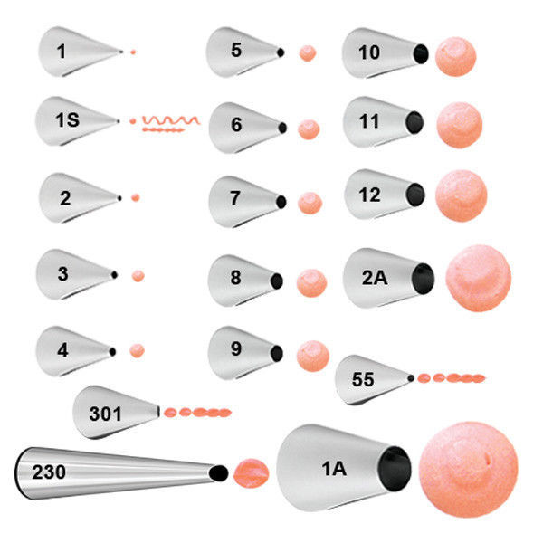 Wilton Round Decorating Tips New Assorted Sizes Cake Icing Decoration Tip 1 2 3