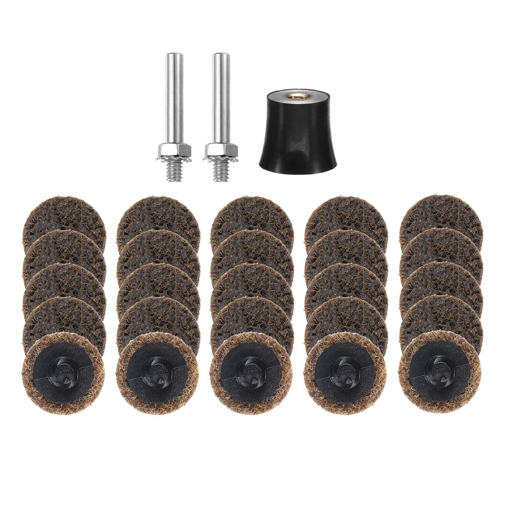 27pcs Quick Change Discs Set 1" Roll Lock Sanding Discs Coarse with Disc Holder