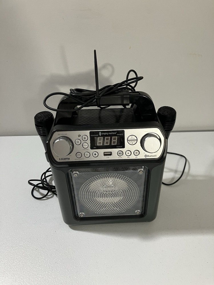 Singing Machine Portable Bluetooth Karaoke System (SML654BK) tested