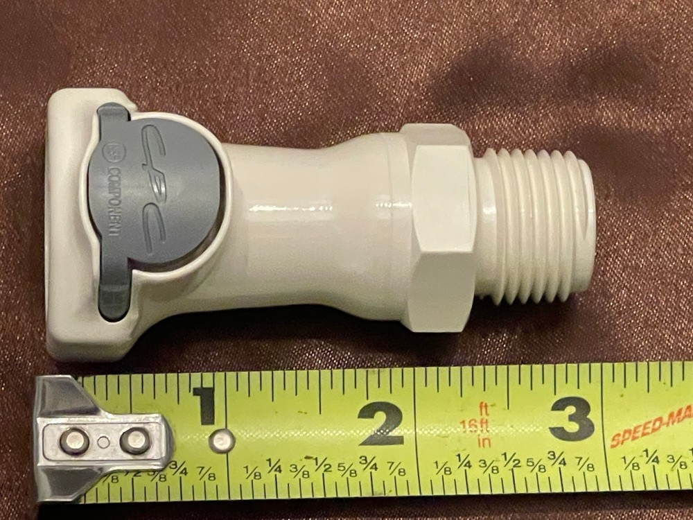 High-Flow Quick Disconnects 1/2" MNPT In-Line Coupling Body Straight Thru