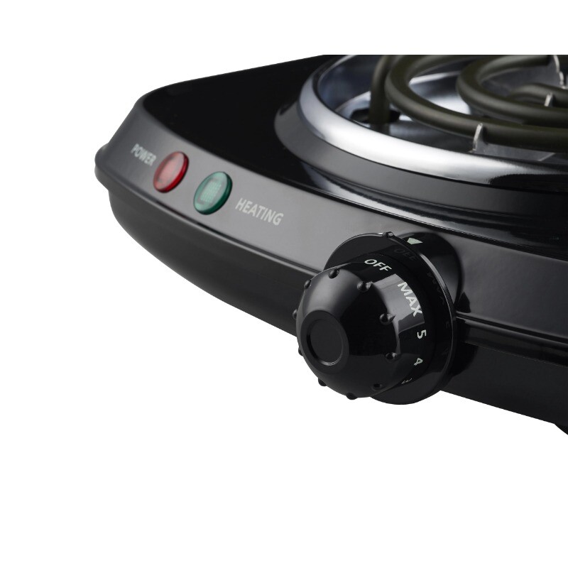 Portable Single Burner and Hot Plate, Temperature Control, Indicator Light