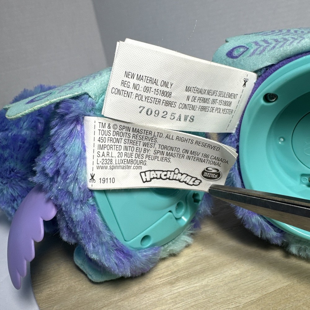 Hatchimals Spin Master Surprise Twins Purple & Teal Peacats Interactive-WORKS