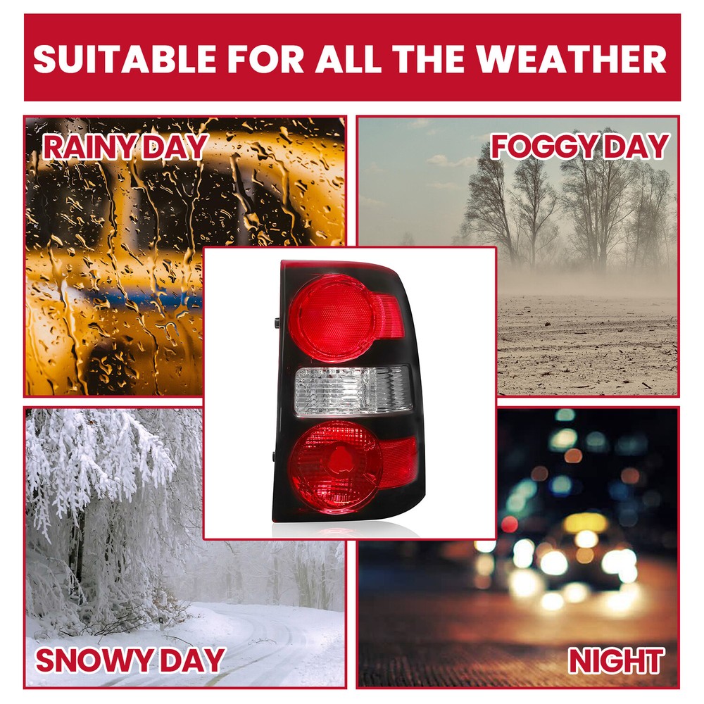 HECASA Tail Light Lamp Passenger Side RH Brake Light For Ford Explorer 2006-2010